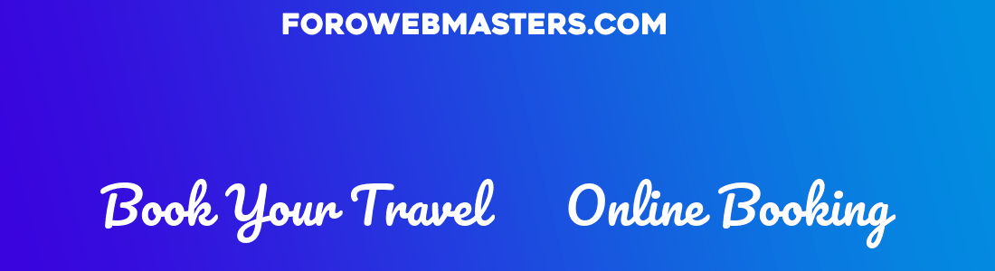 Book Your Travel – Online Booking