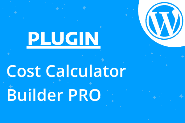 Cost Calculator Builder PRO