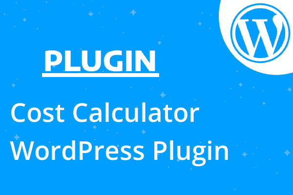 Cost Calculator WordPress Plugin