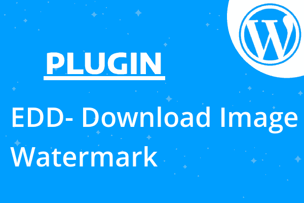 EDD- Download Image Watermark