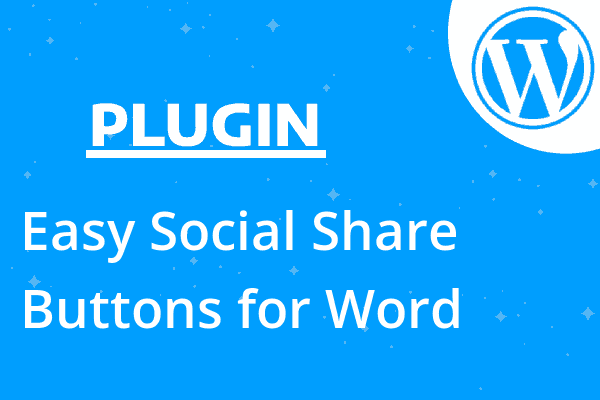 Easy Social Share Buttons for Word