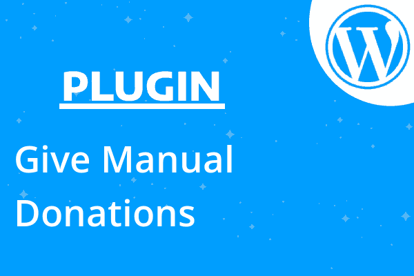Give Manual Donations
