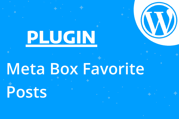 Meta Box Favorite Posts
