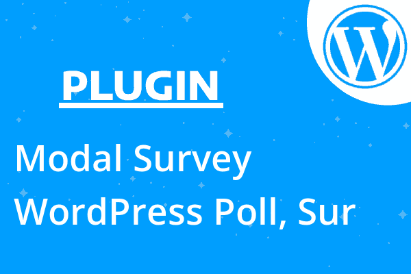 Modal Survey – WordPress Poll, Sur