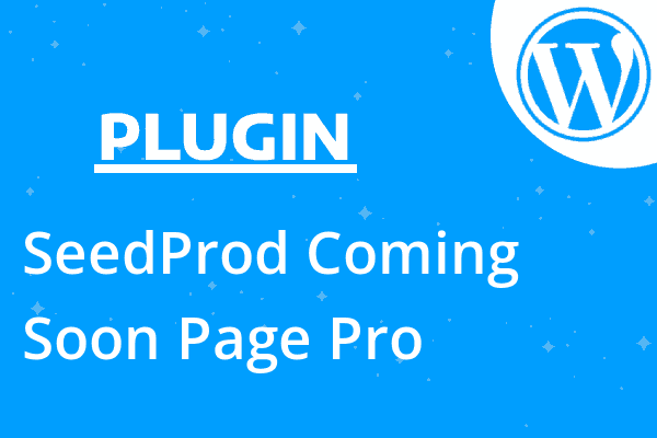 SeedProd Coming Soon Page Pro