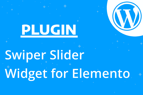Swiper Slider Widget for Elemento