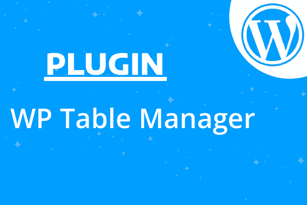 WP Table Manager