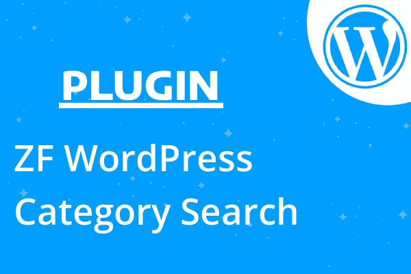 ZF WordPress Category Search